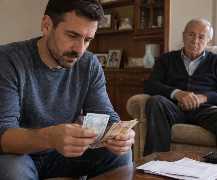 Dinero retirado de una cuenta bancaria por un hijo autorizado